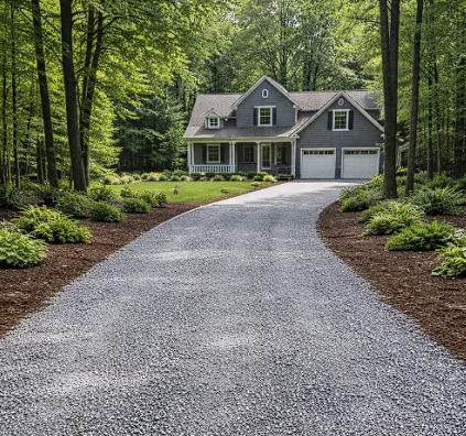 Gravel driveway