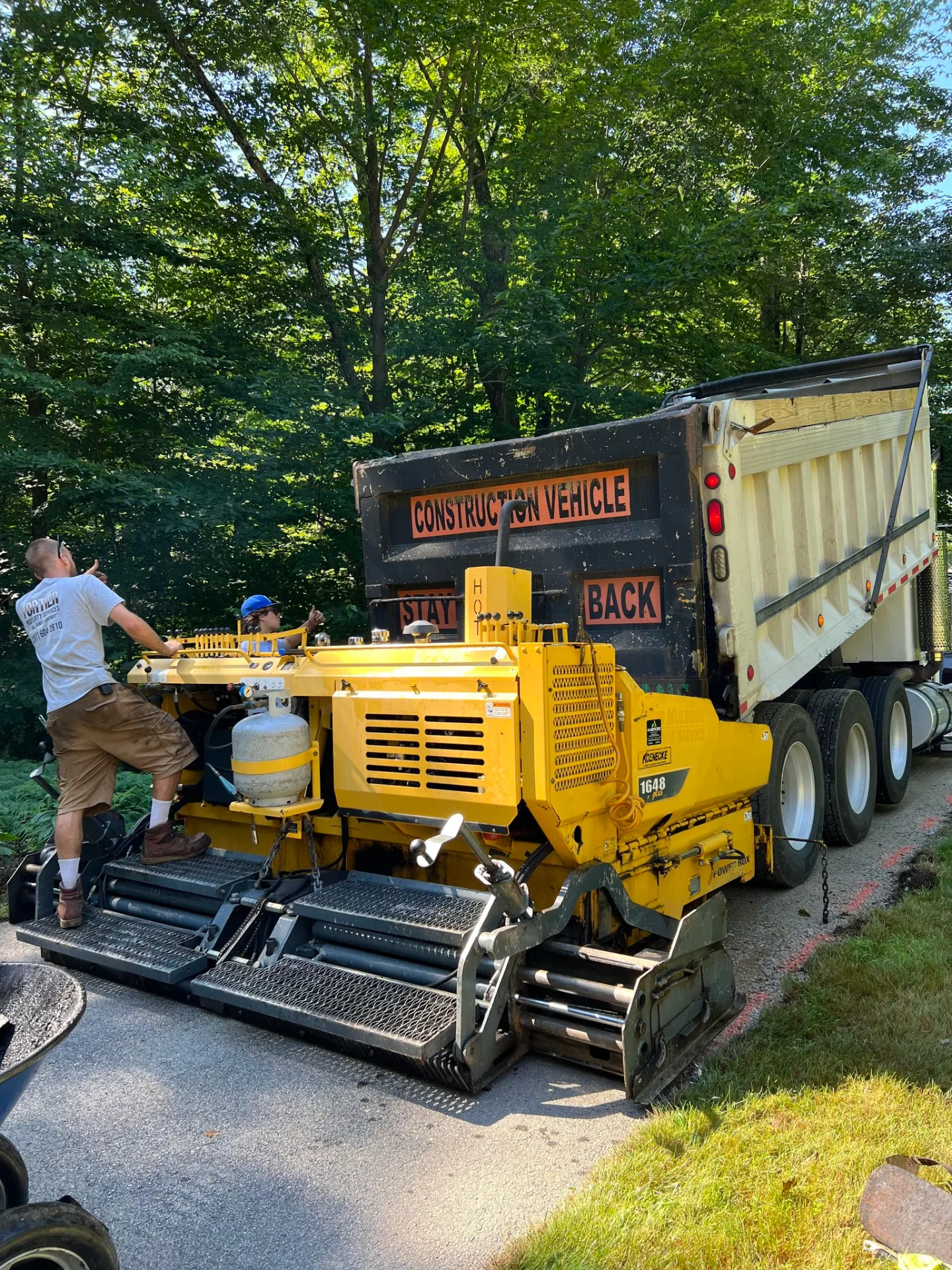 Asphalt paving project