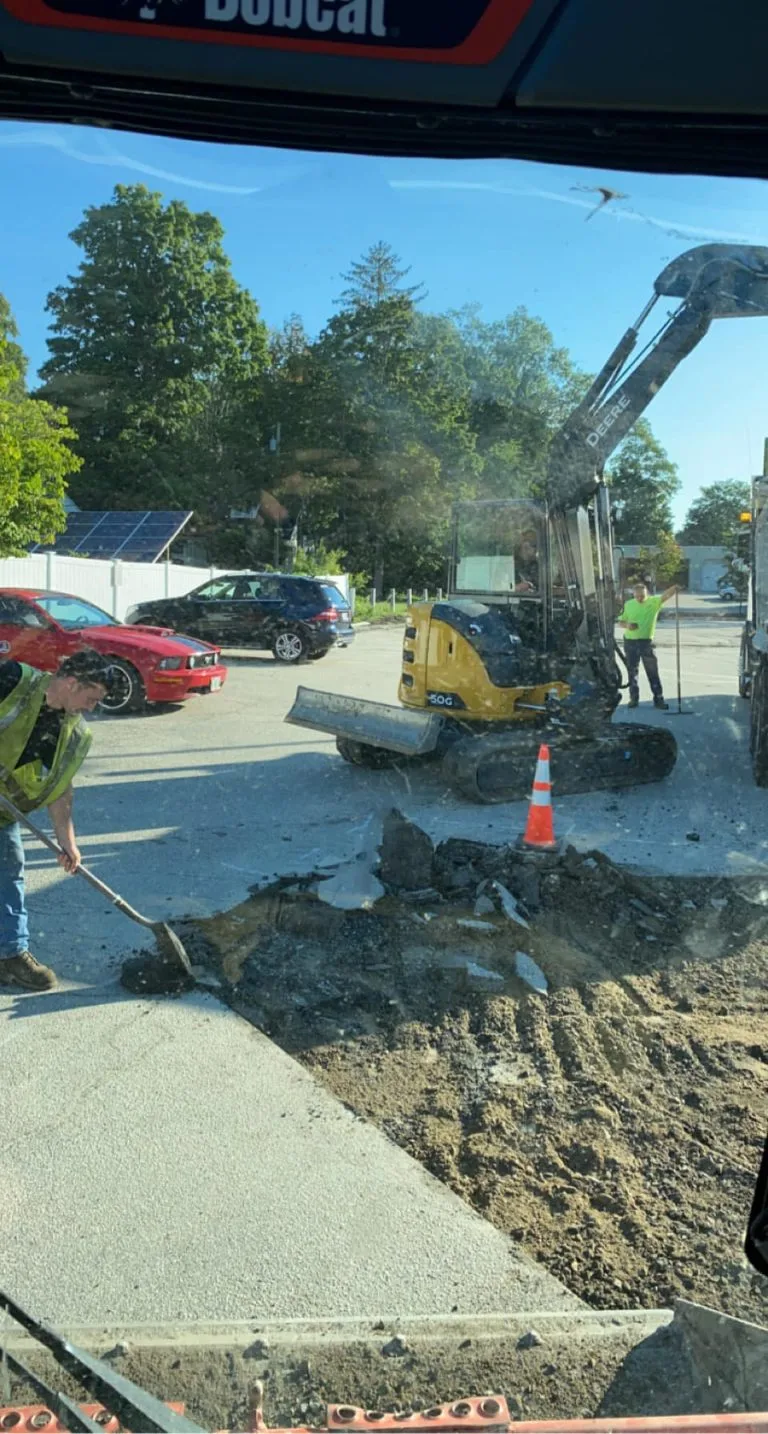 Utilities excavation